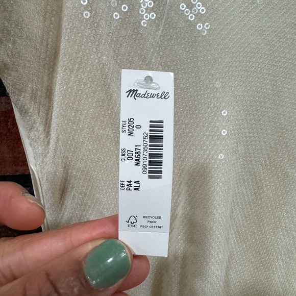 Madewell x Aimee Song Sequin Slip Maxi Dress - Picture 12 of 15